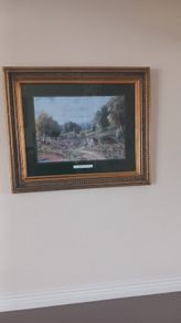 2 Antique style Large pictures and frames
