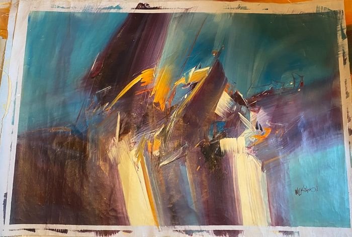 Large Hand Painted Oil on Canvas - Modern Abstract Impressionism