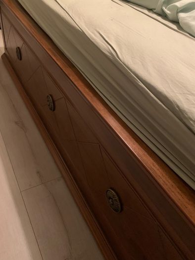 Superking size bed and mattress like new