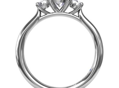 14K White Gold Diamond Engagement Ring 1.05ct  IGI Certified