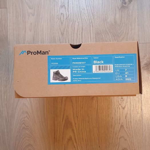 ProMan PM4008 Baltimore Waterproof Safety Boot Sizes UK5