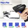 USB 1D barcode scanner, wired handheld CCD barcode reader, support screen scanning UPC barcode reader, suitable for warehouses, libraries, supermarkets (FREE POSTAGE) Image 2
