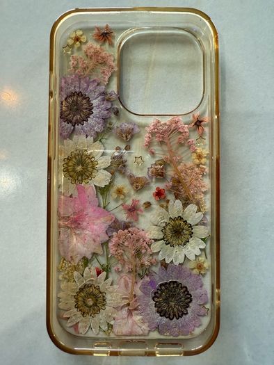 Etsy pressed flower phone case for Apple iPhone 14 Pro