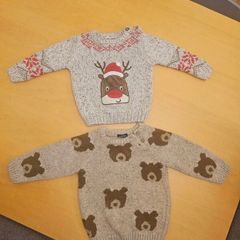 X2 winter/santa boys jumper