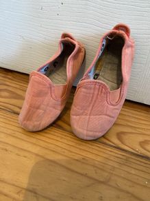 Flossy style coral canvas shoes size Eur26