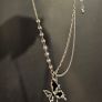 Rebel Studio Butterfly Black Diamante Necklace Image 4