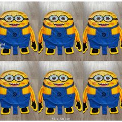 Minion foil balloon stick decorations set of 6