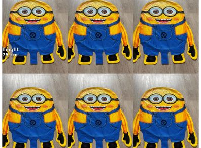 Minion foil balloon stick decorations set of 6