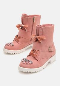 Pink Rebel Ankle Boots size 6