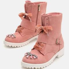 Pink Rebel Ankle Boots size 6