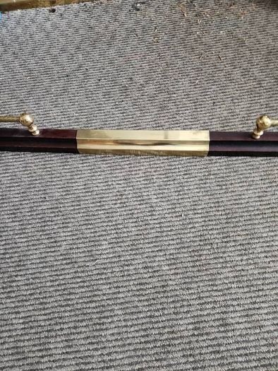Extendable Brass and timber fire fender