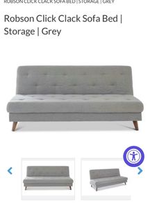 Grey sofa bed