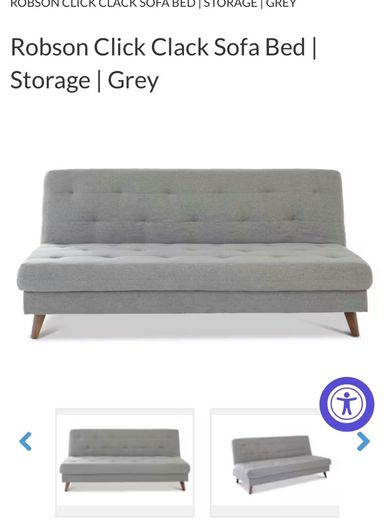 Grey sofa bed