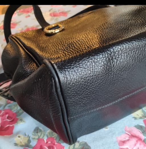 Stylish Large Bally Black Leather Bag