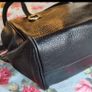 Stylish Large Bally Black Leather Bag Image 5