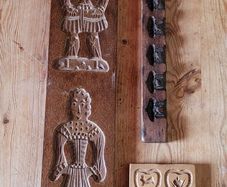 Antique set of Dutch gingerbread & butter candy molds