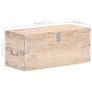 Chest 90x40x40 cm Solid Acacia Wood Image 4