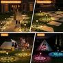 Garden Lights Solar Powered Waterproof,8 Pack Solar Lights Outdoor Garden Stake with Warm White & RGB,Ultra-Bright Solar Stake Lights Garden Ornaments,Solar Path Lights for Yard Lawn Landscape Image 4