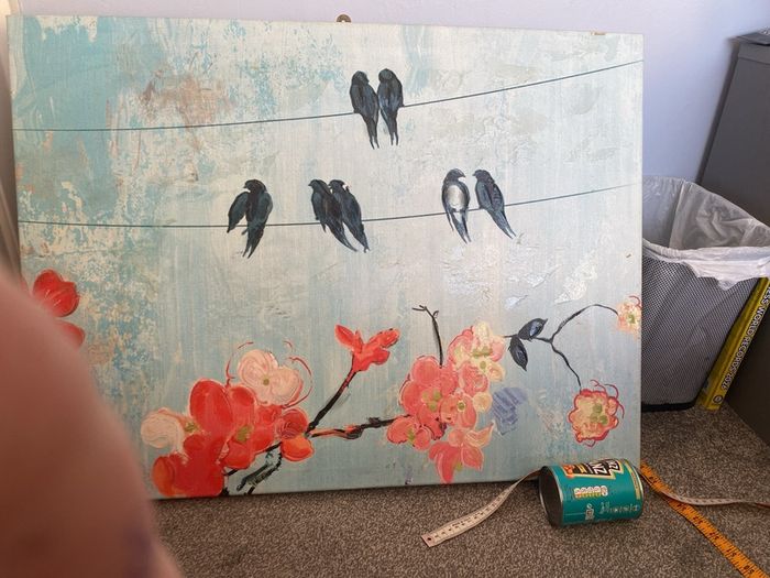 picture of birds canvas