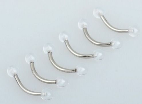 Clear Acrylic Eyebrow Bars - 2 for 1 Euro