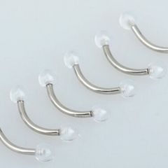 Clear Acrylic Eyebrow Bars - 2 for 1 Euro