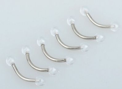Clear Acrylic Eyebrow Bars - 2 for 1 Euro