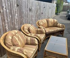 4-Piece Wicker Conservatory Furniture Set
