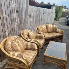 4-Piece Wicker Conservatory Furniture Set