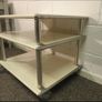 Vintage French metal dental trolley. Image 2