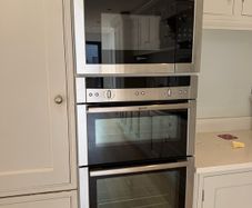 Neff double oven and microwave