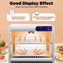 New  230v 800W Food Warmer Display Cabinet 201 stainless steel 2 Tiers Hot Cabinet for Fast-food Restaurants, Breakfast Shop Image 3