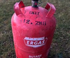 Empty gas cylinder