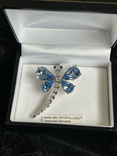 Swarovski dragon fly brooch