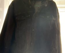 mens denim hoodie