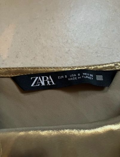Viral Zara gold cocktail dress