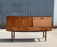 Mid Century Light Teak Sideboard - Warehouse and Showroom Open Saturday 13th June 12 till 4pm 12 till 4pm Eircode R95T227