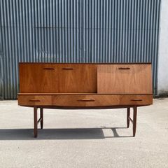 Mid Century Light Teak Sideboard - Warehouse and Showroom Open Saturday 13th June 12 till 4pm 12 till 4pm Eircode R95T227