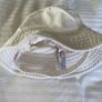 M&S Cream bucket hat with chin strap 12-18 months Image 2