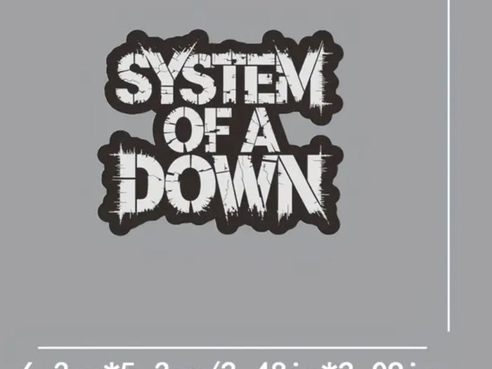 System Of A Down Iron / Heat transfer Patch