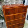 1940's Walnut Chest of Drawers Image 3