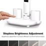 FREE P&P LED USB Charging Touch Control Table Lamps 3 Colors 5 Brightness Eye-Caring Reading Light Bedside Phone Holder 3 in 1 LCD Calendar Temperature Alarm Image 3