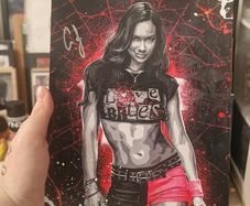 WWE AJ Lee Autograph