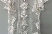 Zara lace and Pearl top size 10