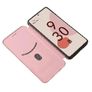 For Google Pixel 6 Pro Carbon Fiber Wallet Case Pink Image 6
