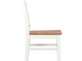 Dining Chairs 2 pcs White Solid Oak Wood