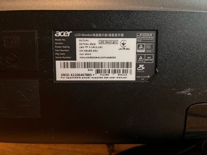 Acer S271hl