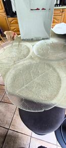 3 Arcoroc France Aspen Leaf Serving Torte Plate 13 inchs Round Platter EUC each 17.00 euro or all 3 for 45.00 euro.