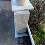 Green sage marble base and white marble shelf Image 2