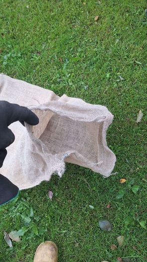 Hessian sacks