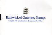 1986 Guernsey (Channel Islands) Stamp Year Book (softback) issued by Guernsey Post